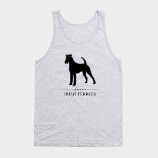 Irish Terrier Black Silhouette Tank Top